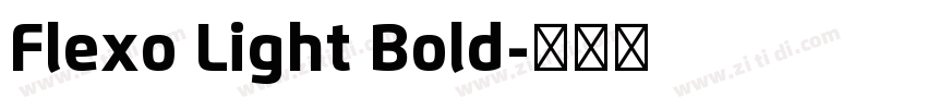 Flexo Light Bold字体转换